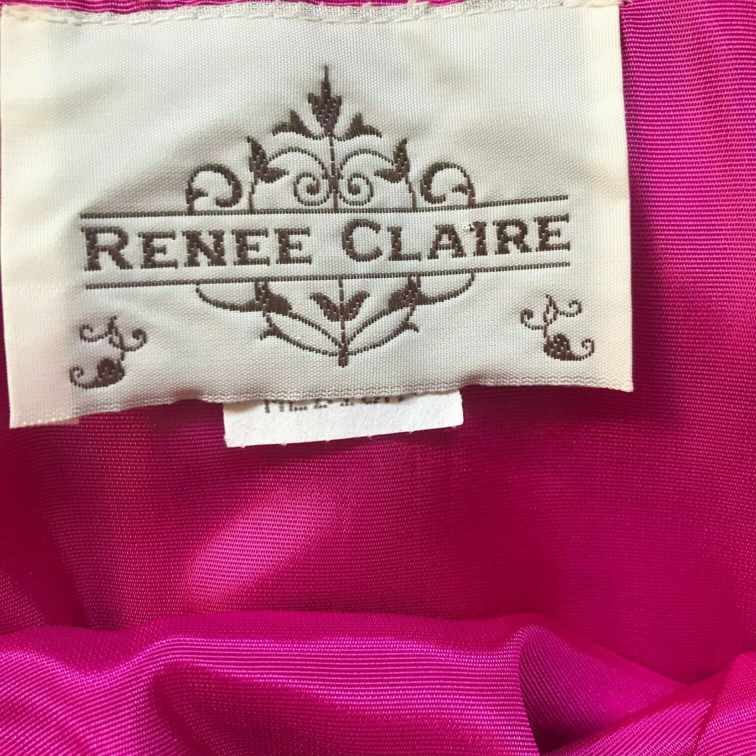 VTG RENEE CLAIRE A-Line Pencil Skirt Size M Zebra Stripe Print Soft Fuzzy Lined - Fresh Stock Dated February 2026