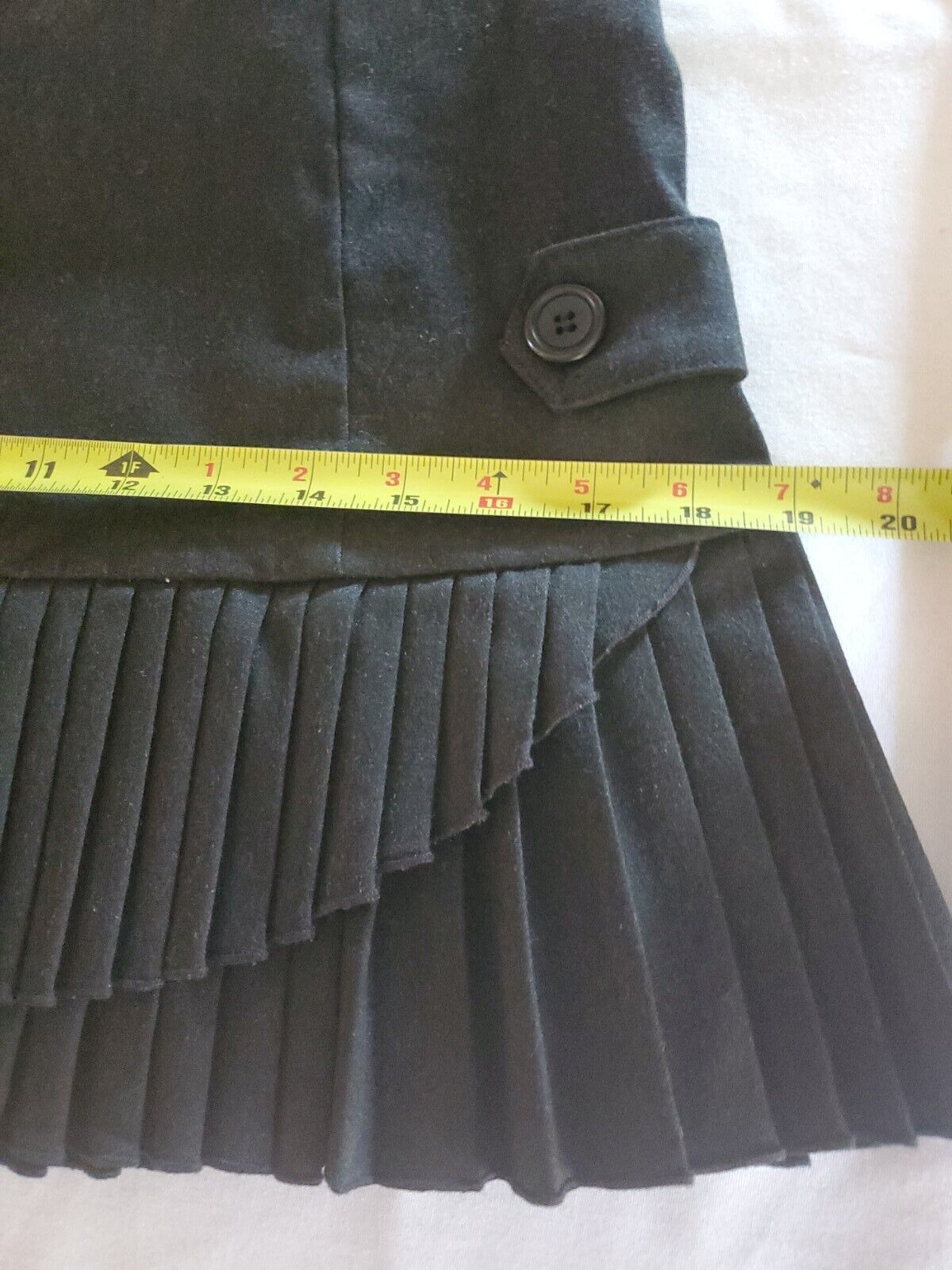 Y2K 2000s Forever 21 Micro Mini Pleated Black Skirt 13