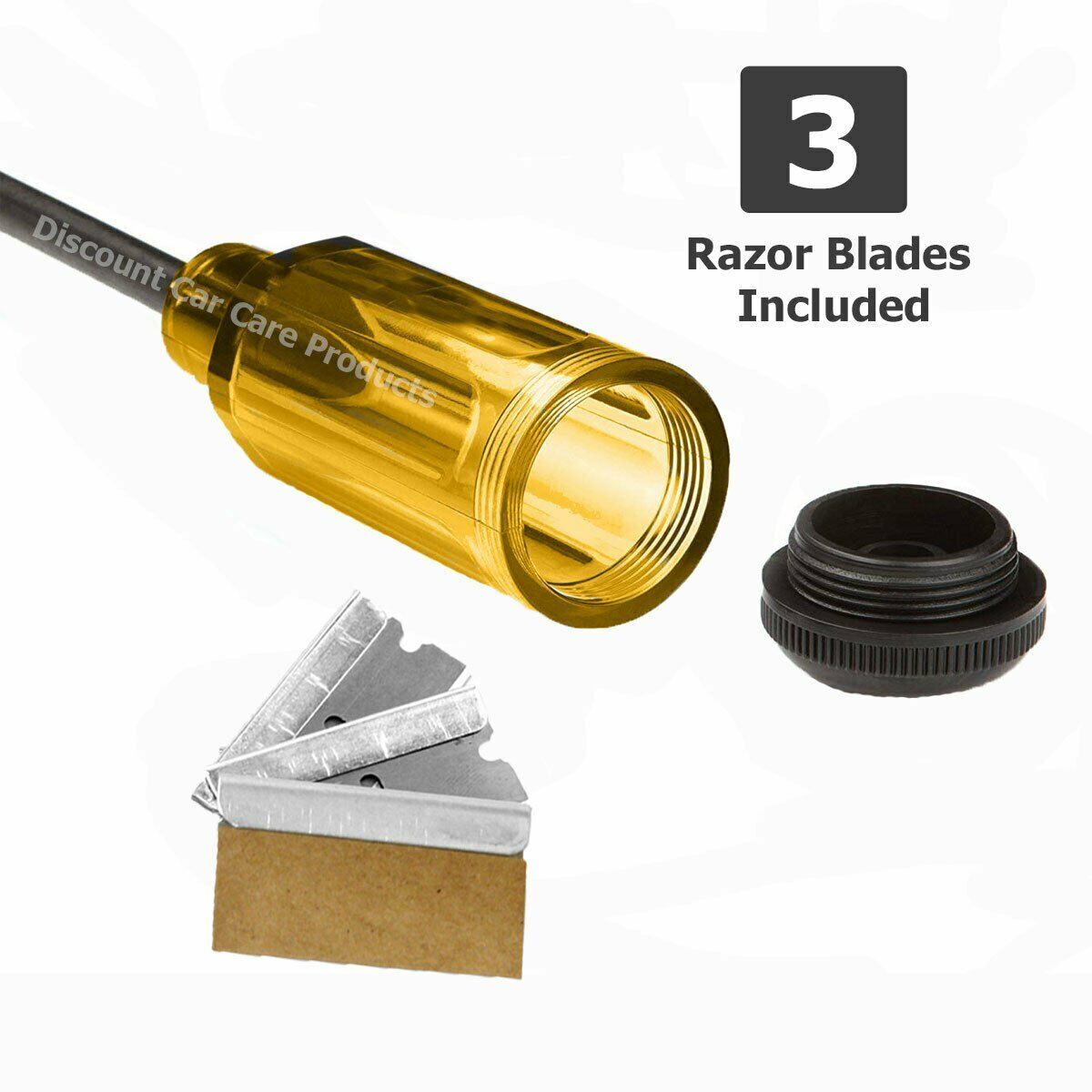 Long Reach Scraper Screwdriver Style Razor Blade Scraper Includes 3 Razor Blades - Fresh Stock Dated February 2026