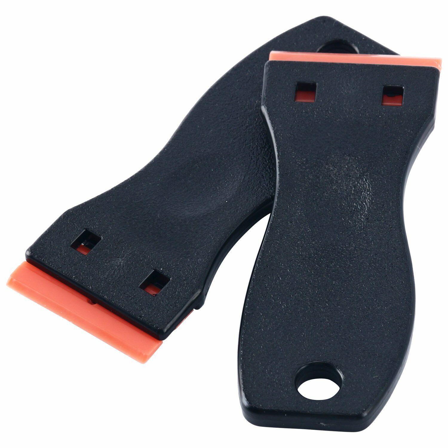 2Pc Scraper Knife & 100 Pcs DIY Plastic Double Edged Razor Blades Car Offroad US - Fresh Stock Dated February 2026