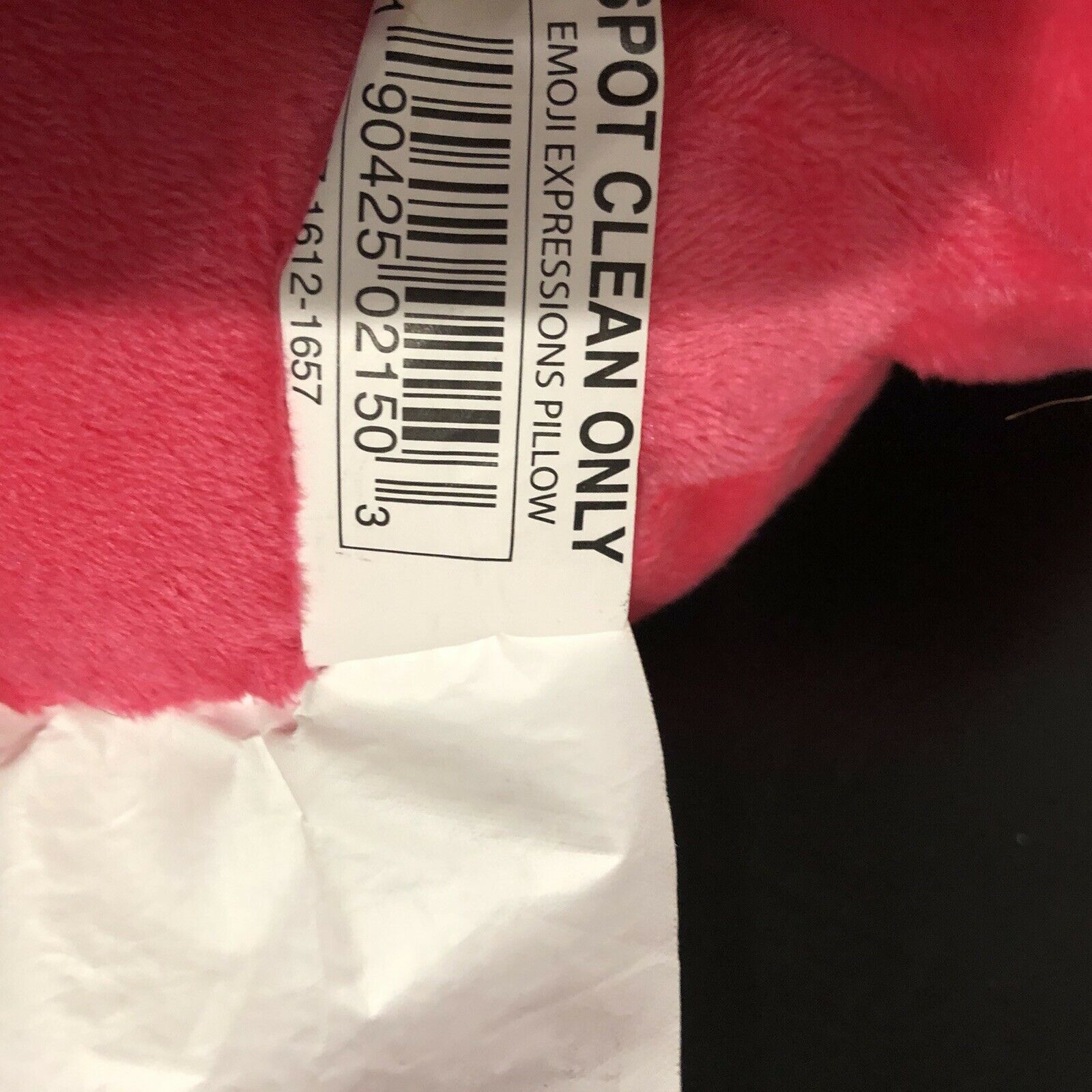 Pink Emoji Poop Pillow Heart Eyes Black Mouth Hot Pink Soft Clean 13” - Fresh Stock Dated December 2025