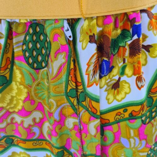 Vintage Alex Colman Long Maxi Floral SKIRT & Belt  29