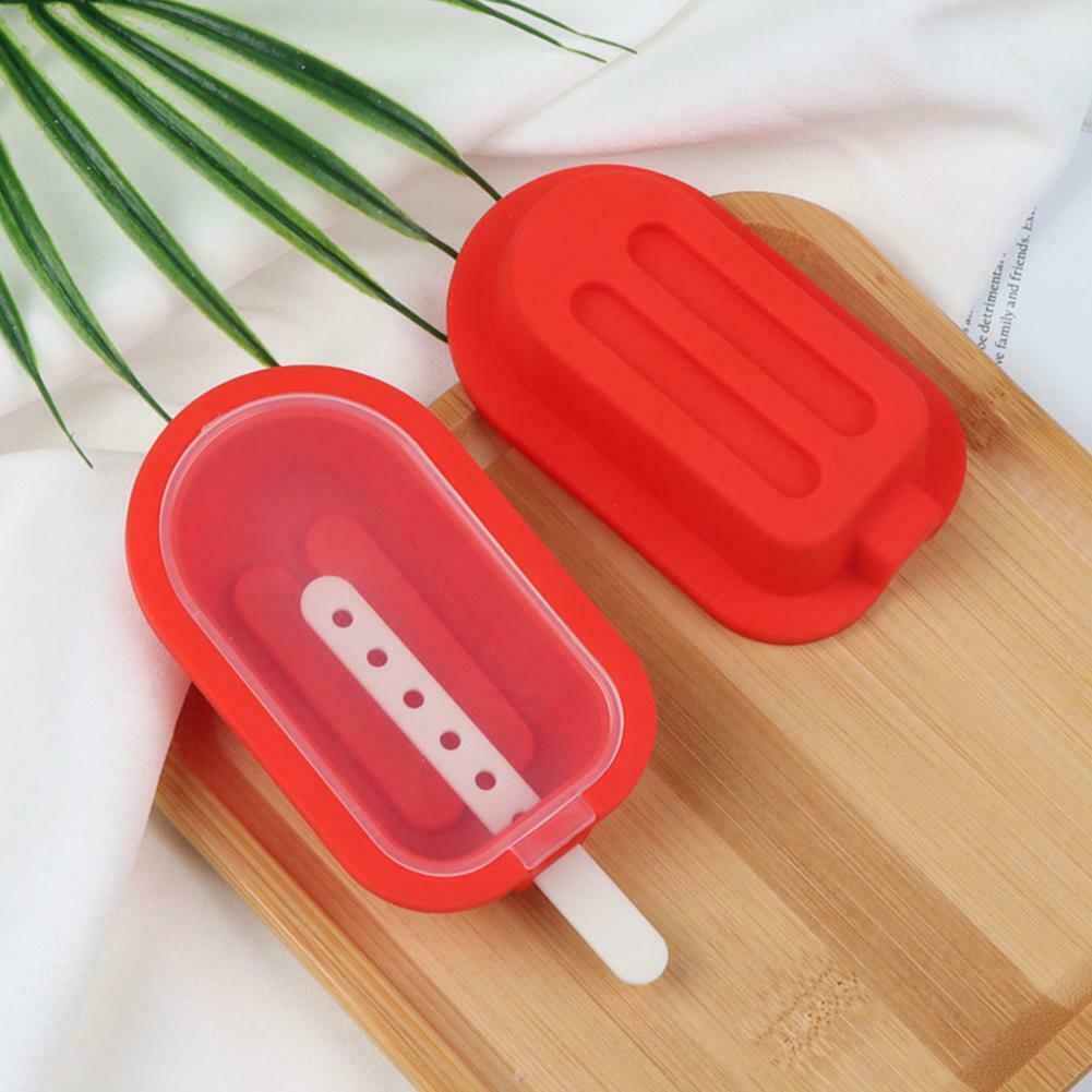 Silicone Ice Cream Molds With Lids Sticks Whiskey DIY Mould Tool - Fresh Stock Dated February 2026