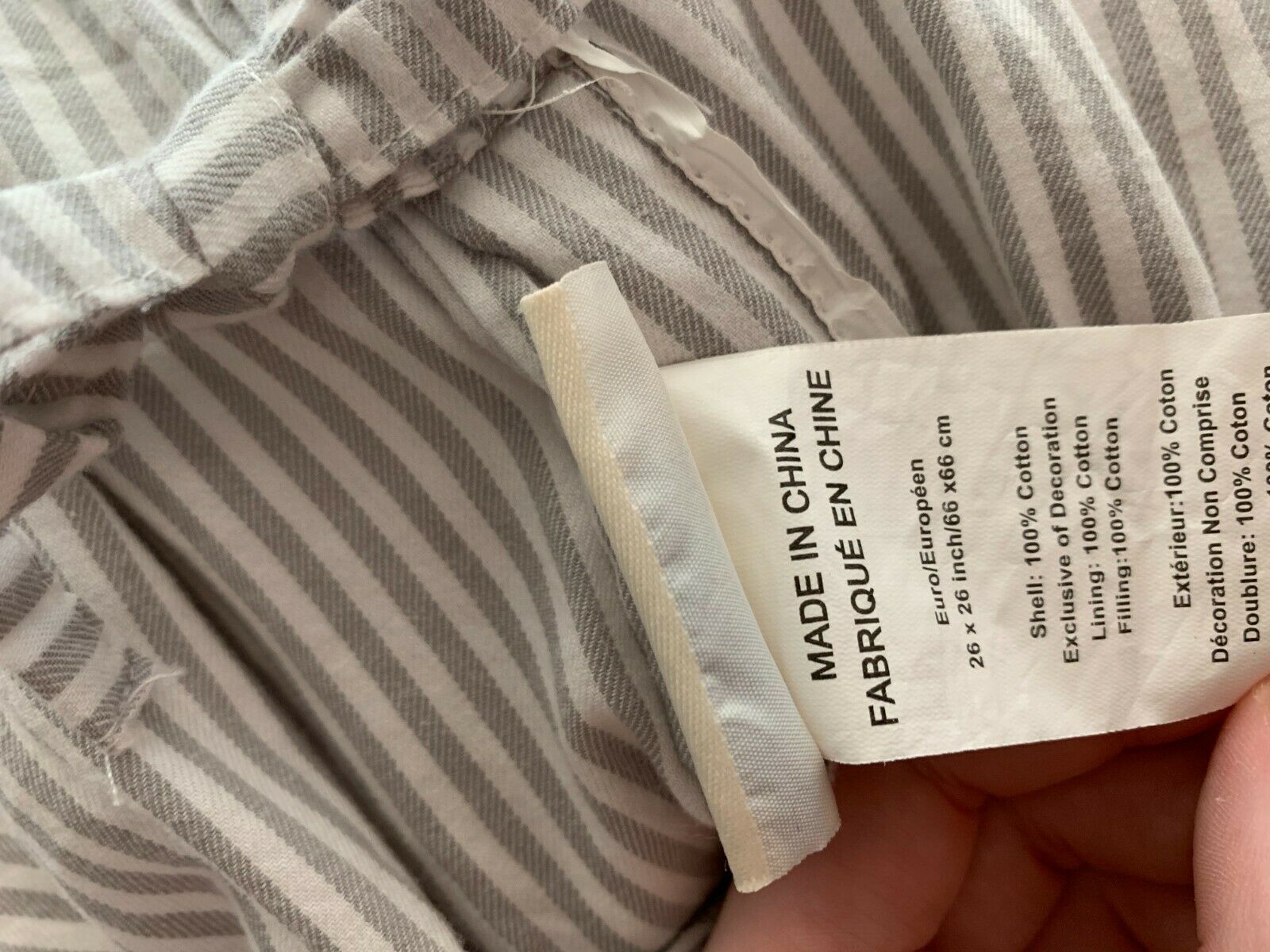 EUC Pottery Barn Kids Christmas Dear Santa Presents Santa Euro Pillow Sham - Fresh Stock Dated December 2025