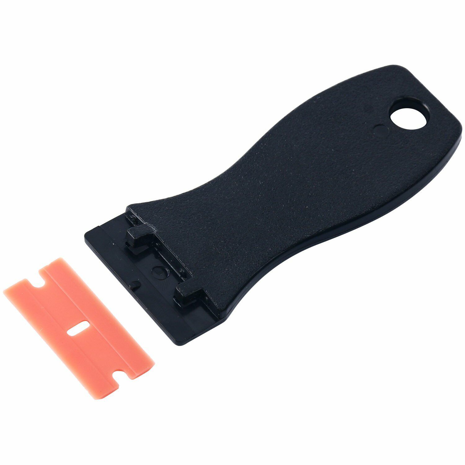 2Pc Scraper Knife & 100 Pcs DIY Plastic Double Edged Razor Blades Car Offroad US - Fresh Stock Dated February 2026