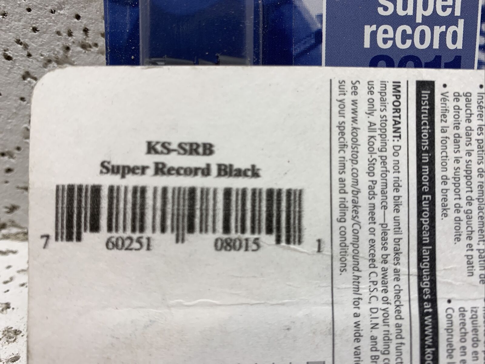 Kool stop Campagnolo brake pads - Fresh Stock Dated February 2026