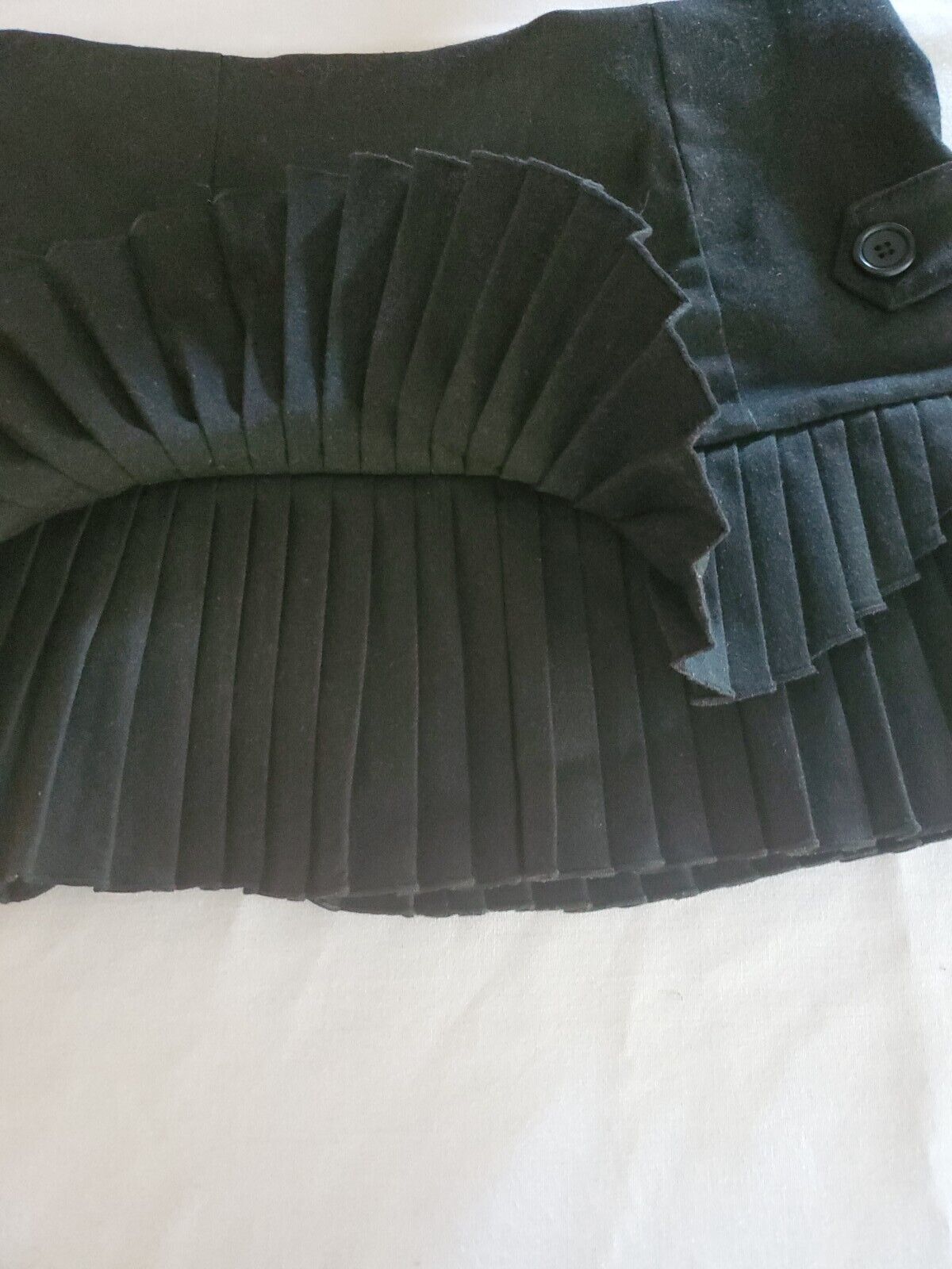 Y2K 2000s Forever 21 Micro Mini Pleated Black Skirt 13