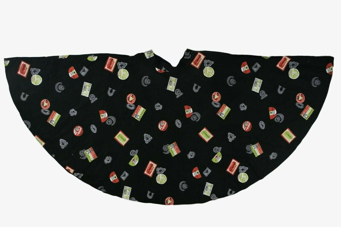 Vintage 1950s Novelty Print Felt Circle Skirt - Fresh Stock Dated February 2026