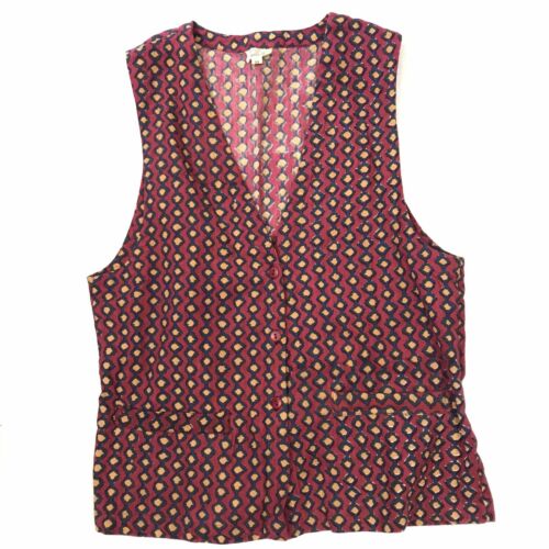 Vintage Anokhi Taraliya 2 Piece Set Midi Skirt And Vest Block Print Cotton 70s - Fresh Stock Dated February 2026