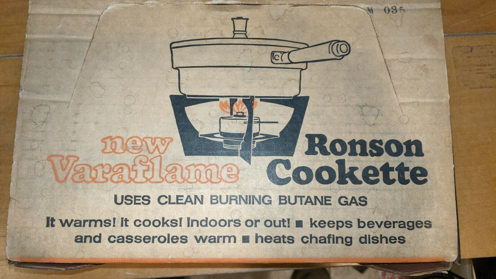 VARAFLAME RONSON COOKETTE NOS with box & instructions model #19202 - Fresh Stock Dated December 2025
