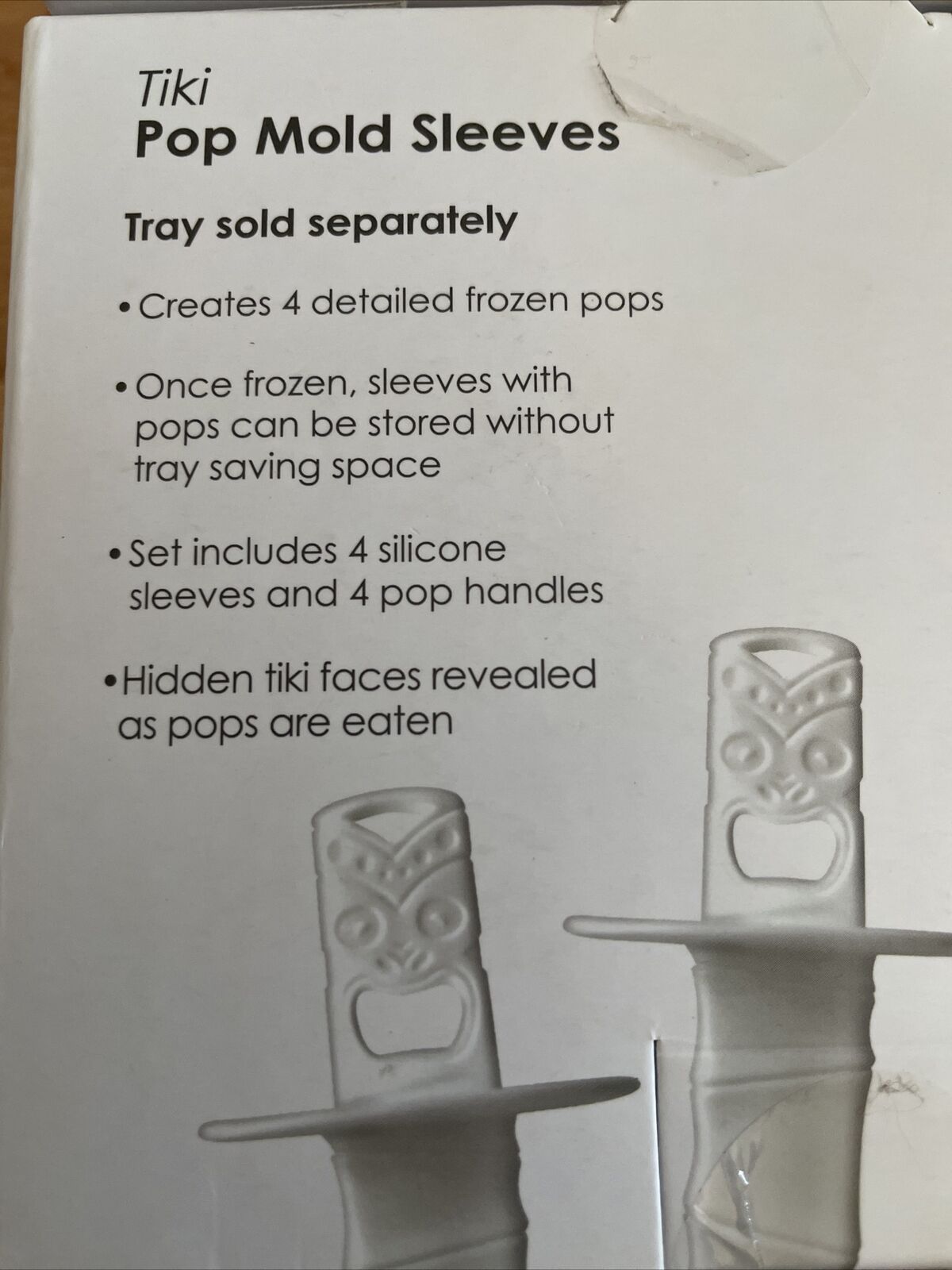 Tovolo Tiki Pop Mold  Sleeves Pop Mold Holder Set Of 4 New! - Fresh Stock Dated February 2026