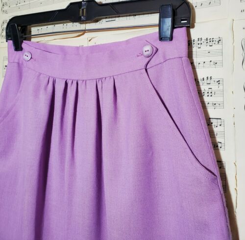 Vintage 1970s 1980s Handmade Lavender Skirt - Fresh Stock Dated February 2026