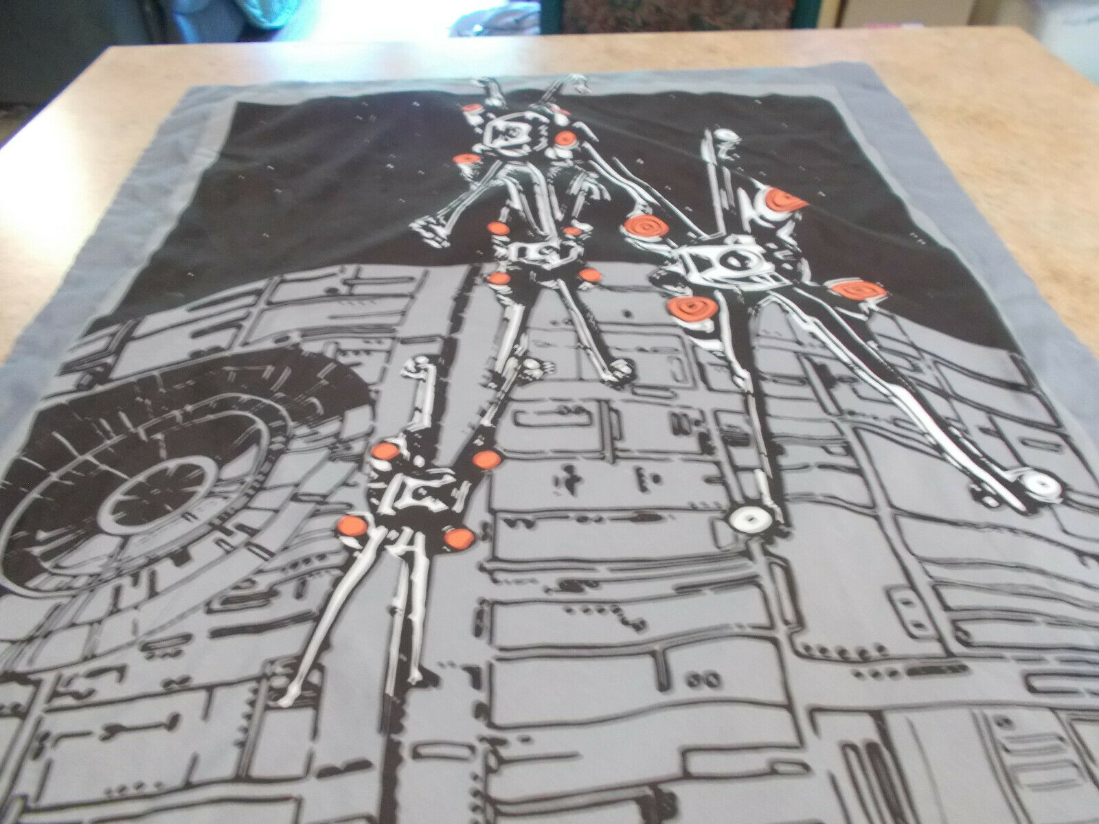 Star Wars Pillow Sham / Pillowcase Grey Black Death Star With X-Wing Fighters - Fresh Stock Dated December 2025