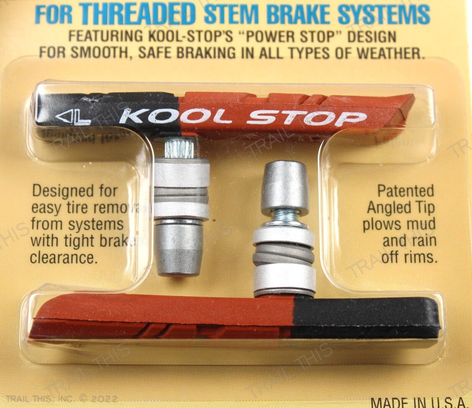 Kool-Stop Dual-Compound Mountain Bike Brake Pads Threaded-Post Linear Pull - Fresh Stock Dated February 2026