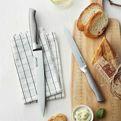 McCook MC20 Premium Knife Sets,17 Pieces Full Tang Hammered German Stainless ... - Fresh Stock Dated December 2025