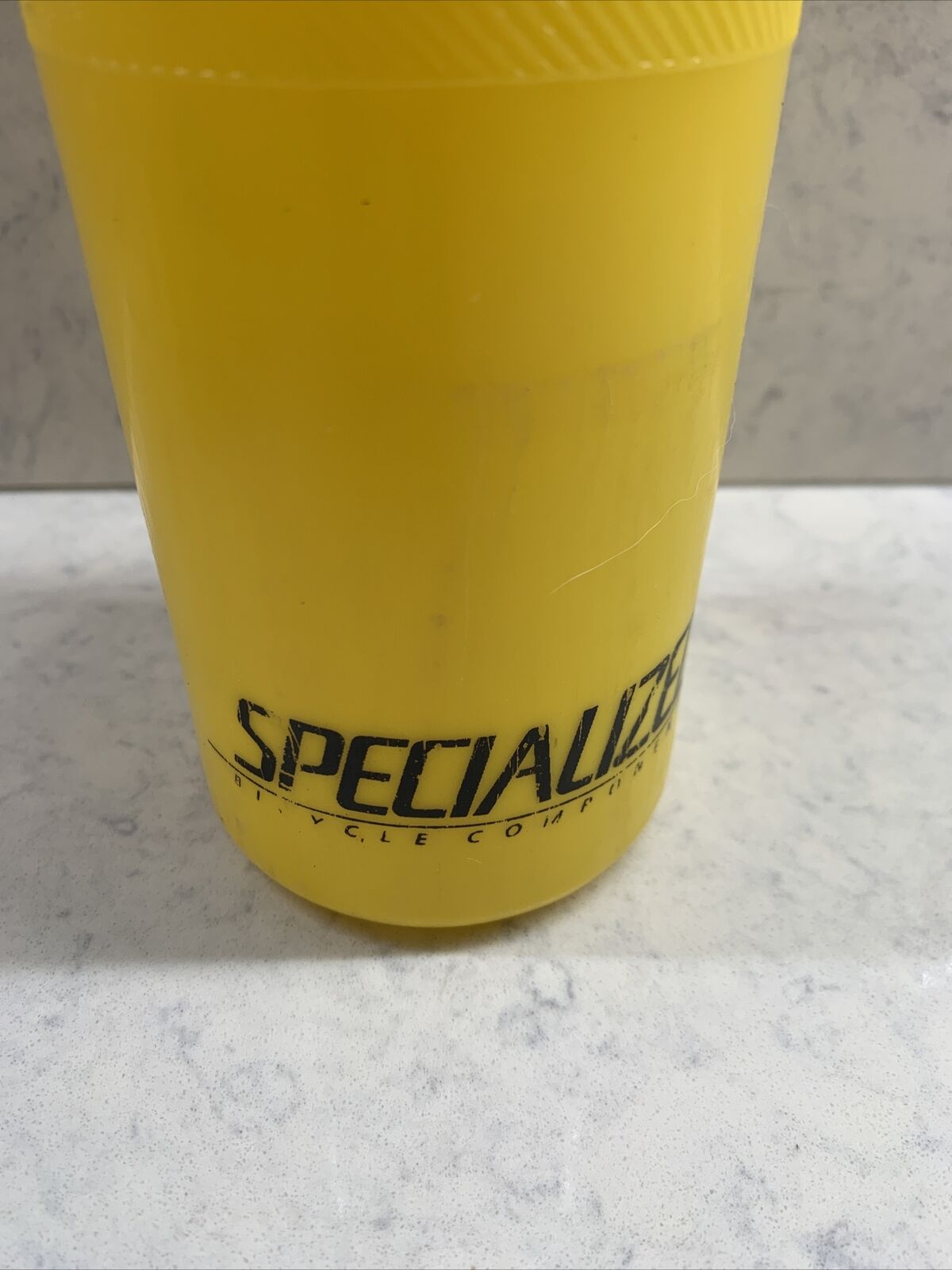 Vintage Yellow SPECIALIZED plastic water bottle, Pre-owned - Fresh Stock Dated December 2025