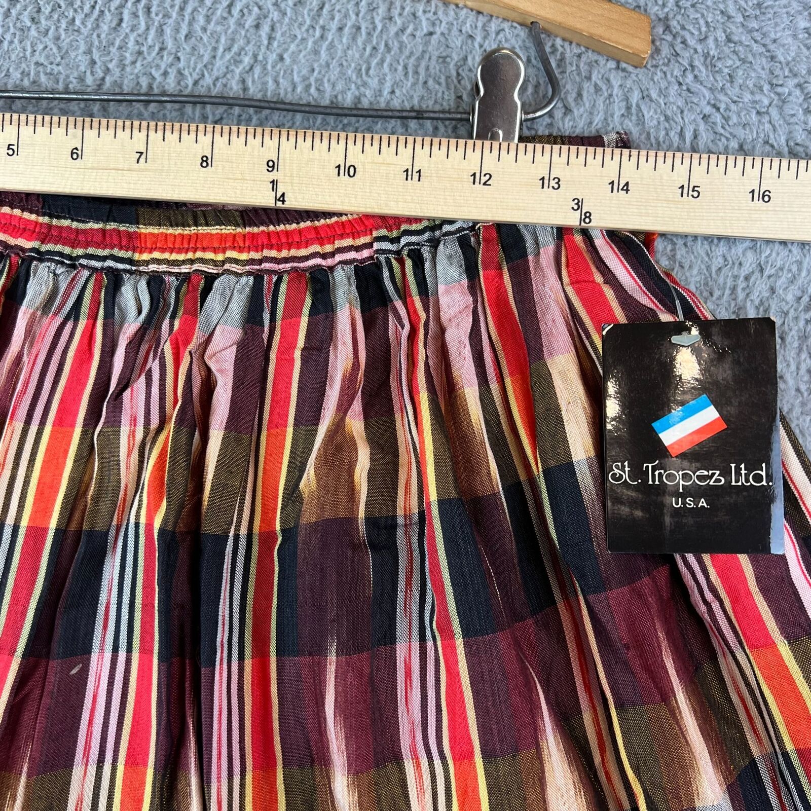 New St. Tropez Skirt Small Women's Multicolor Fringe Western Vintage - Fresh Stock Dated March 2026