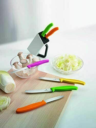 VICTORINOX Swiss Made 3-1/4 Inch Blade Kitchen Paring Knife- Serrated With Point - Fresh Stock Dated December 2025