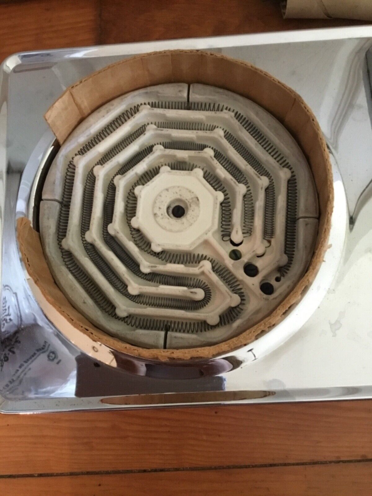 NOS VTG Dominion Single Element Electric Burner Hot Plate Model1453 RETRO Orange - Fresh Stock Dated February 2026