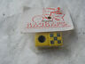 RADKAPS VALVE CAPS NOS 80S WHEEL BMX CRUISER FREESTYLE  YELLOW BLUE CHECKERD - Fresh Stock Dated December 2025
