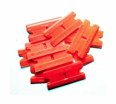 Plastic Razor Scraper Blades Double Edged (1 Pack) 1 Pack - Fresh Stock Dated December 2025