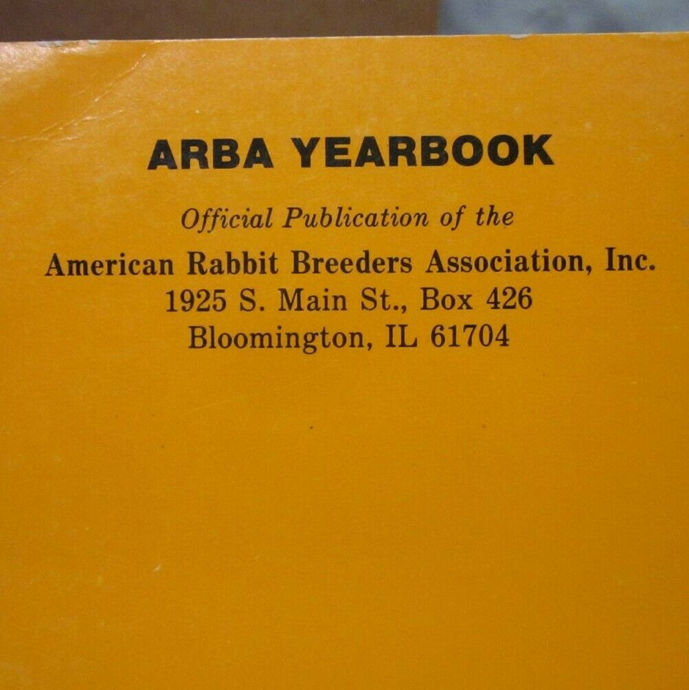 ARBA YEARBOOK Rabbit & Cavy Breeding pet owners 1988-1999 annual books - Fresh Stock Dated December 2025