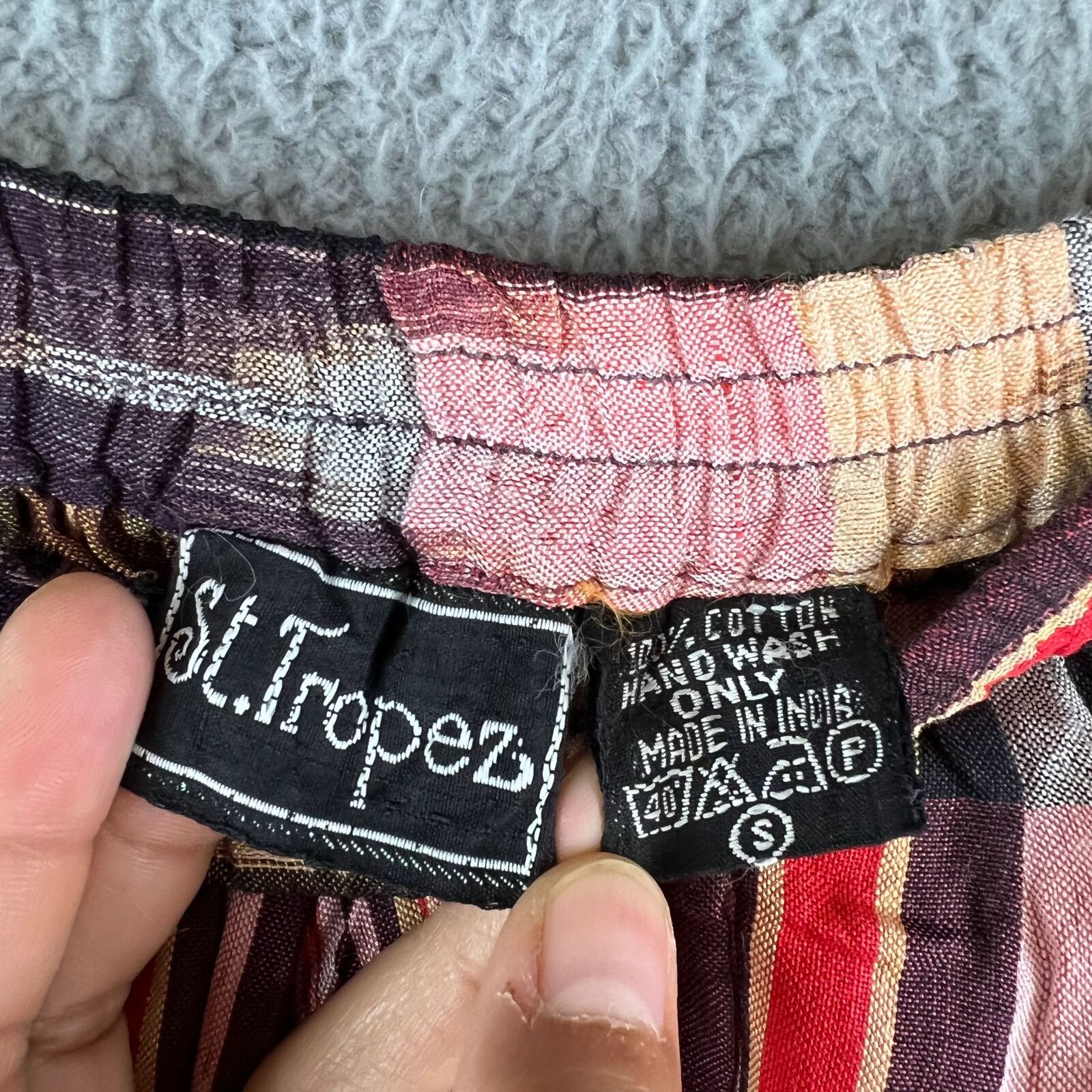 New St. Tropez Skirt Small Women's Multicolor Fringe Western Vintage - Fresh Stock Dated March 2026