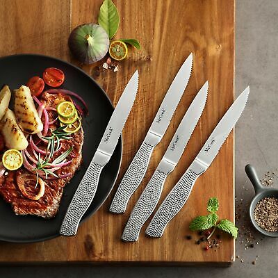 McCook MC20 Premium Knife Sets,17 Pieces Full Tang Hammered German Stainless ... - Fresh Stock Dated December 2025