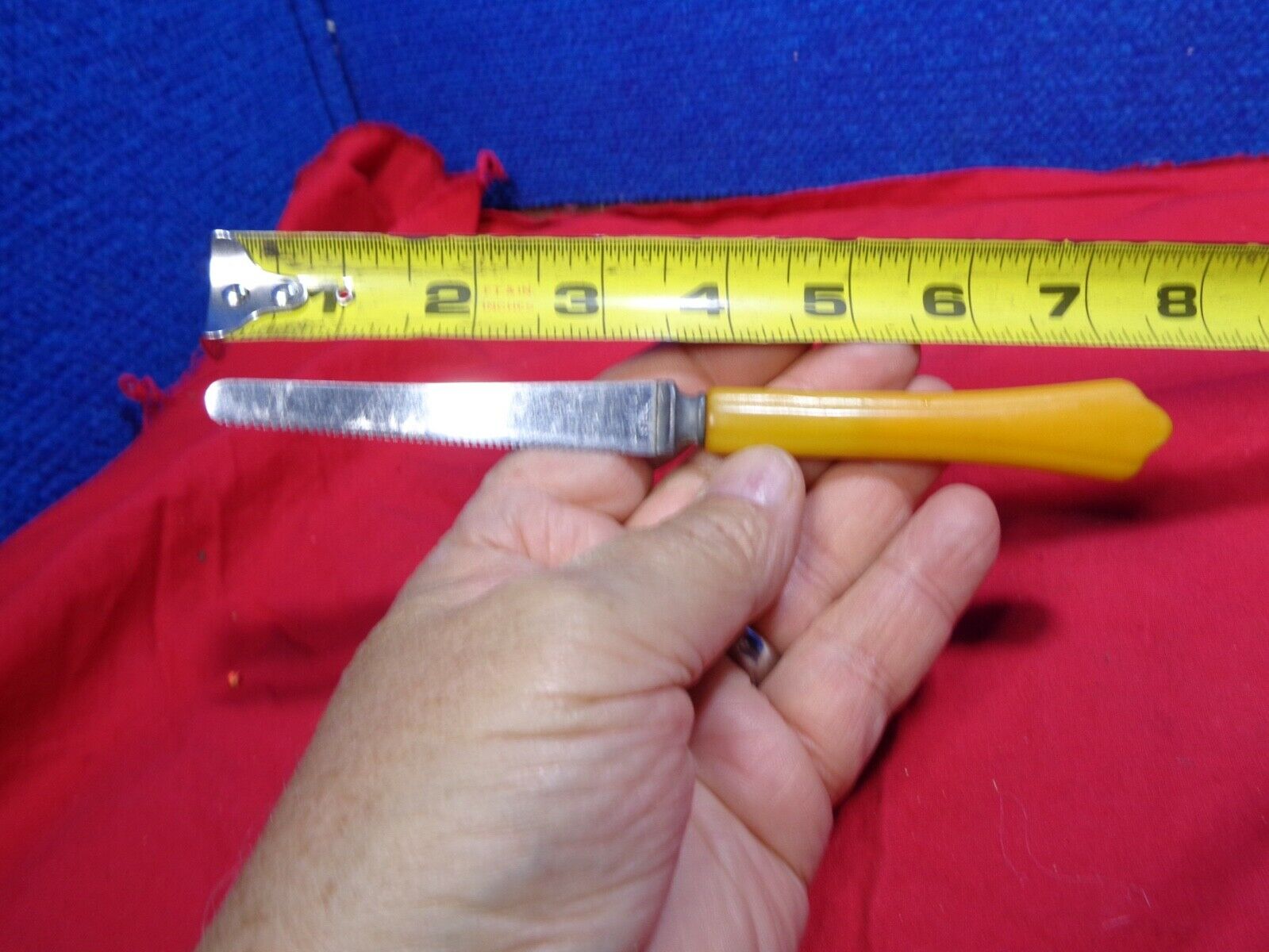 Vintage Mid Century Modern Citrus Grapefruit Serrated Bent Blade Knife - Fresh Stock Dated December 2025