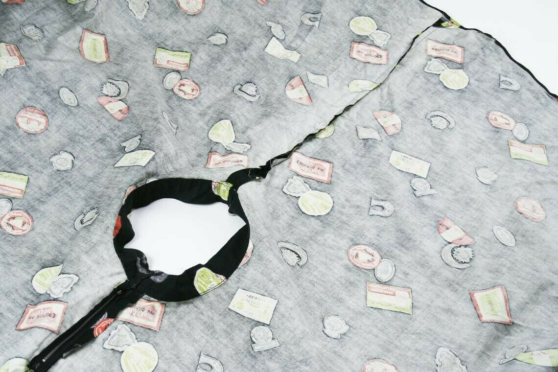 Vintage 1950s Novelty Print Felt Circle Skirt - Fresh Stock Dated February 2026