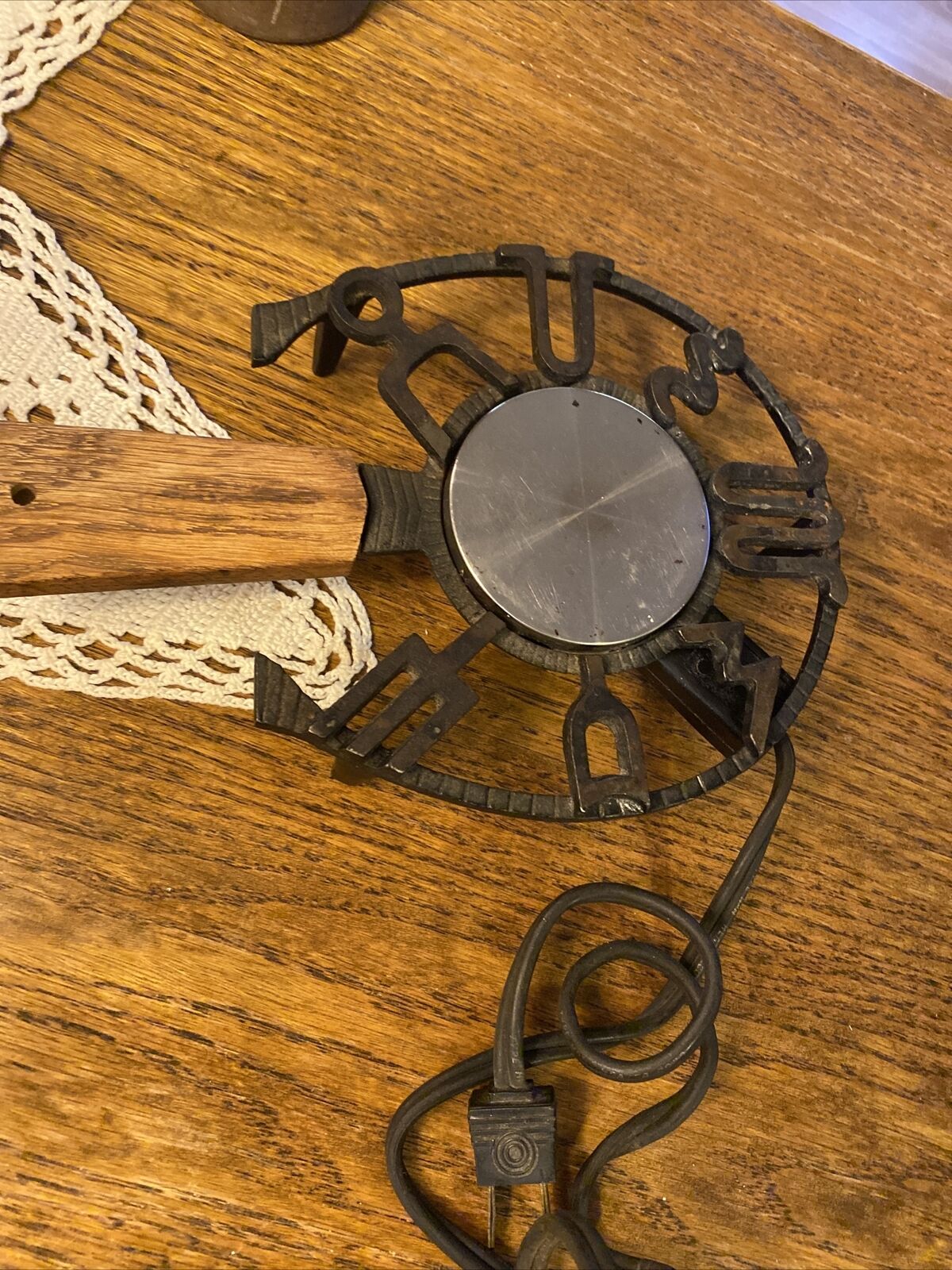 Vtg Crestmark Western Branding Iron Food Warming Hot Plate great For CANDLE - Fresh Stock Dated February 2026