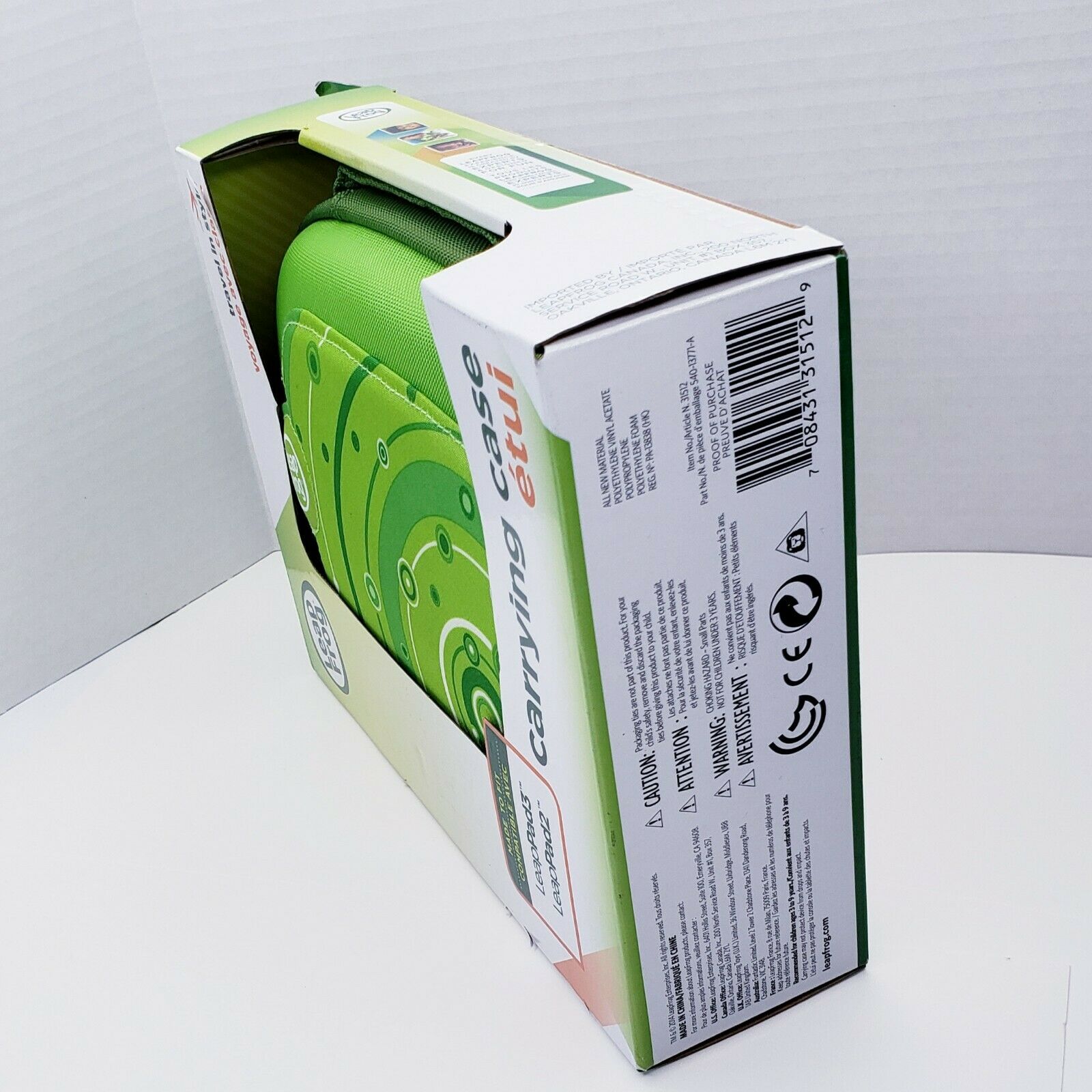 Leap Frog LeapPad 2 & 3 Carrying Protective Storage Travel Case Green - Fresh Stock Dated February 2026