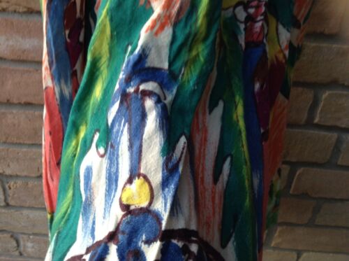 Vtg 50s Wearable Art Full Circle Skirt Sz S?Pinup Rockabilly VLV Swing MCM FLAWS - Fresh Stock Dated December 2025