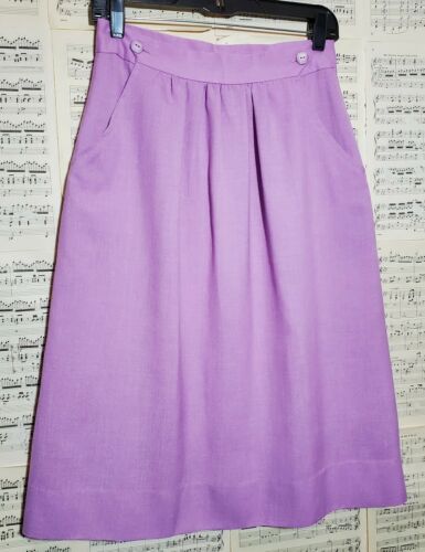 Vintage 1970s 1980s Handmade Lavender Skirt - Fresh Stock Dated February 2026