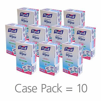Purell Alcohol Wipe Hand Sanitizing Wipe 100 Count Individual Packet 100 per Box - Fresh Stock Dated February 2026