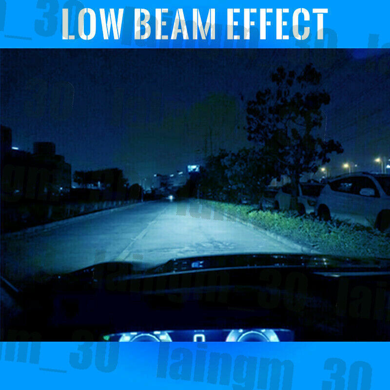 4pcs H7 8000K Ice Blue COB LED Headlight Conversion Kit High/Low Beam Fog Lights - Fresh Stock Dated March 2026