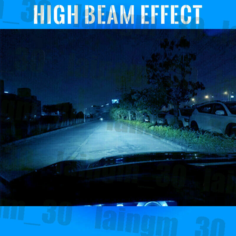 4pcs H7 8000K Ice Blue COB LED Headlight Conversion Kit High/Low Beam Fog Lights - Fresh Stock Dated March 2026