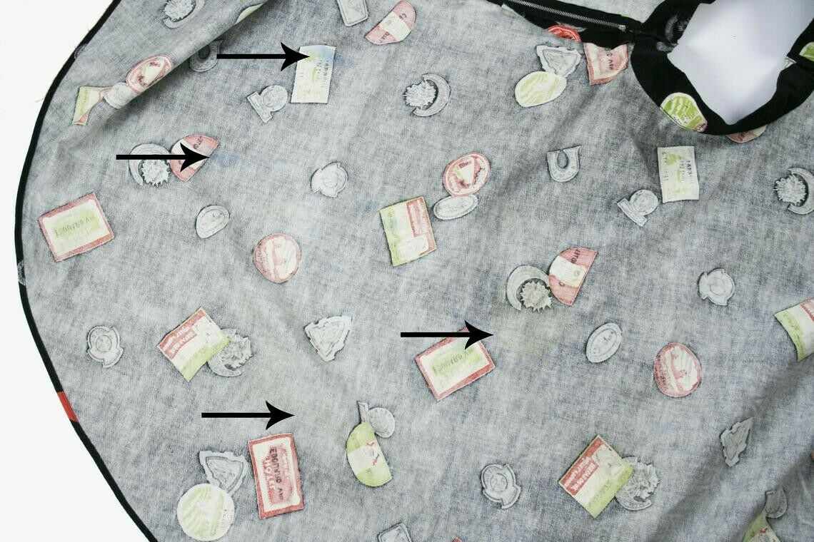 Vintage 1950s Novelty Print Felt Circle Skirt - Fresh Stock Dated February 2026