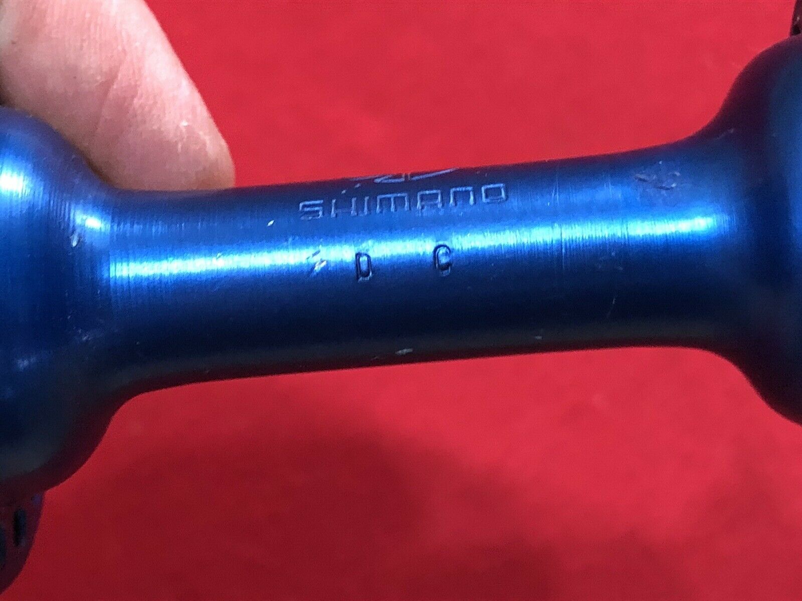 UNUSED BLUE ANODIZED SHIMANO FRONT 36 HOLE HUB 3/8 OLD SCHOOL BMX - Fresh Stock Dated December 2025