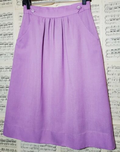 Vintage 1970s 1980s Handmade Lavender Skirt - Fresh Stock Dated February 2026
