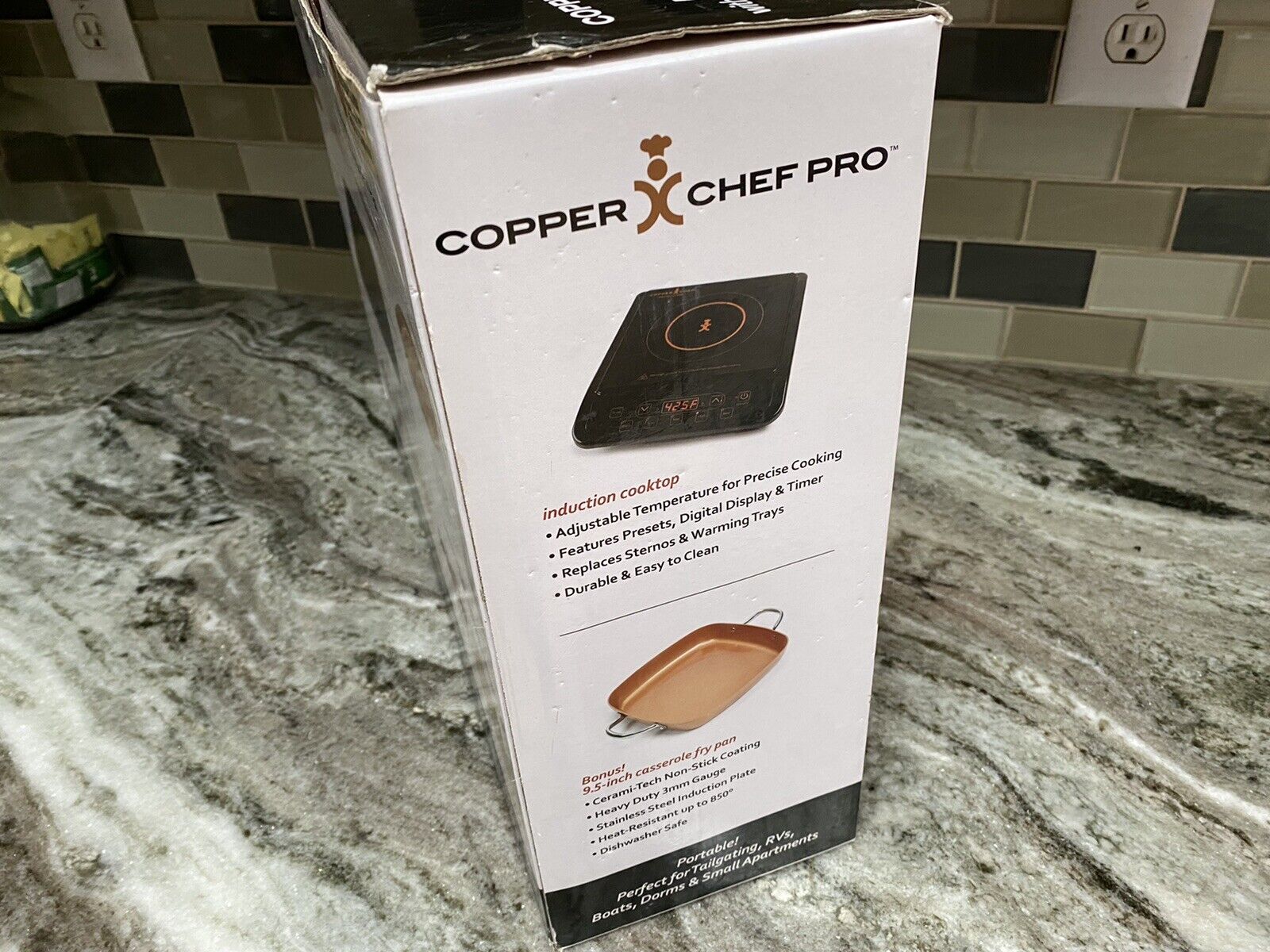 Copper Chef Pro Precision Induction Cooktop with 9.5 inch Casserole Fry Pan💥New - Fresh Stock Dated February 2026