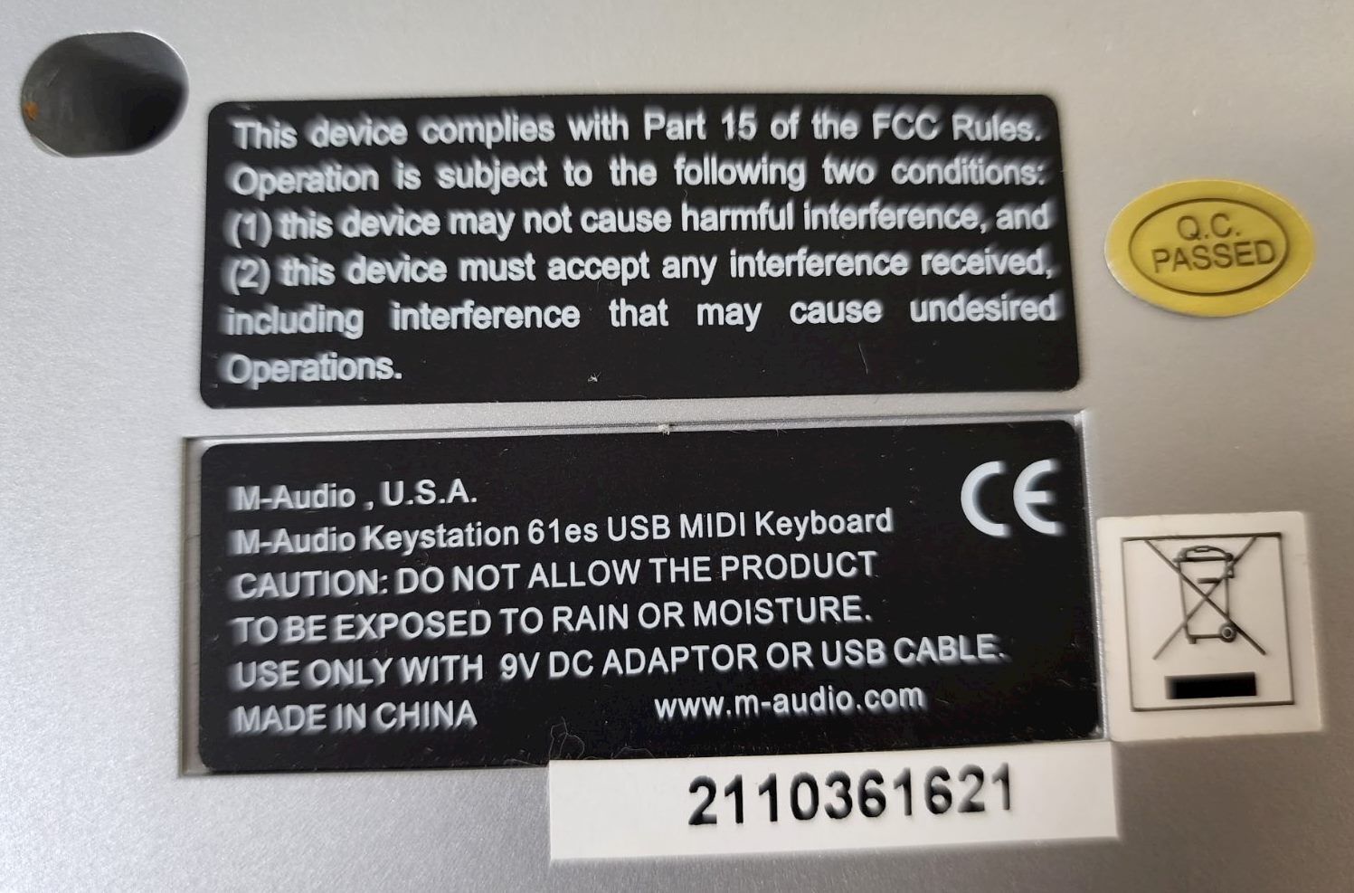 M-Audio Keystation 61ES Semi-Weighted USB MIDI Keyboard Controller - Fresh Stock Dated February 2026