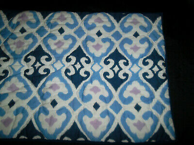 Pottery Barn Teen Gemma Pillow Sham Pair Ikat Medallion Blue Purple White - Fresh Stock Dated December 2025