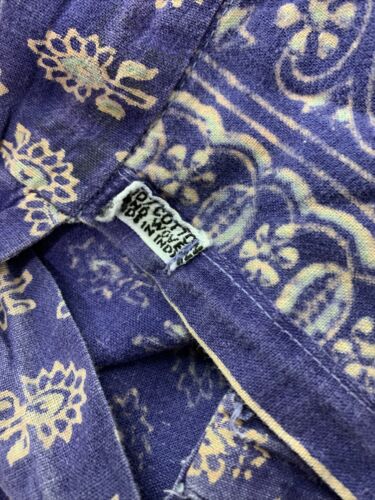 Vintage Indian Cotton Block Print Wrap Skirt - Fresh Stock Dated February 2026