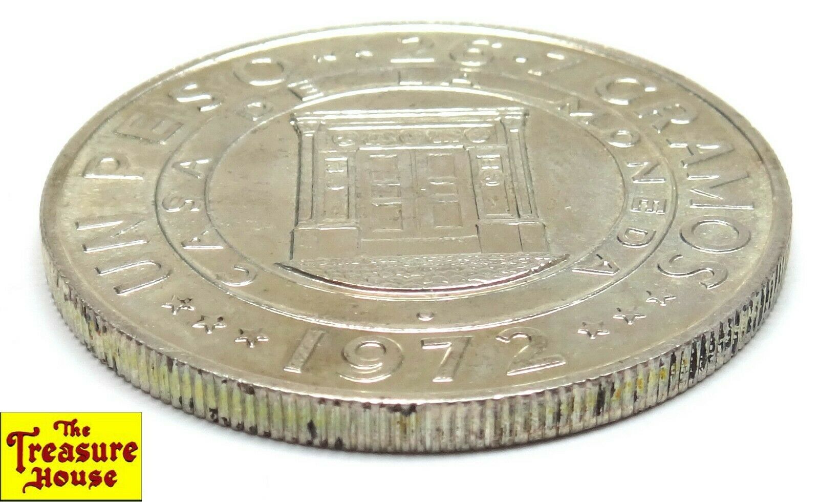 1972 Dominican Republic UN PESO Central Bank 25th Anniversary 90% Silver Coin BU - Fresh Stock Dated February 2026