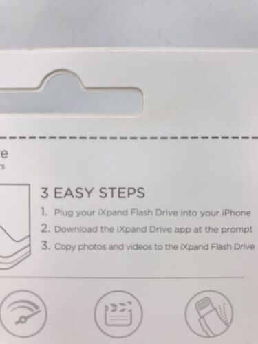 SanDisk iXpand 64GB USB 3.0 Flash Drive For iPhone and iPad - Fresh Stock Dated December 2025