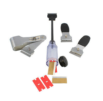 ABN Razor Scraper & Replacement Blade Set – Car Window Adhesive Decal Remover - Fresh Stock Dated December 2025