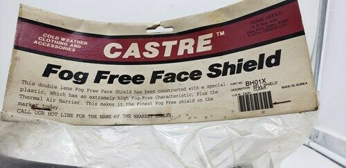 Face Shield Sno Rider Fog Free BH01X - Fresh Stock Dated February 2026
