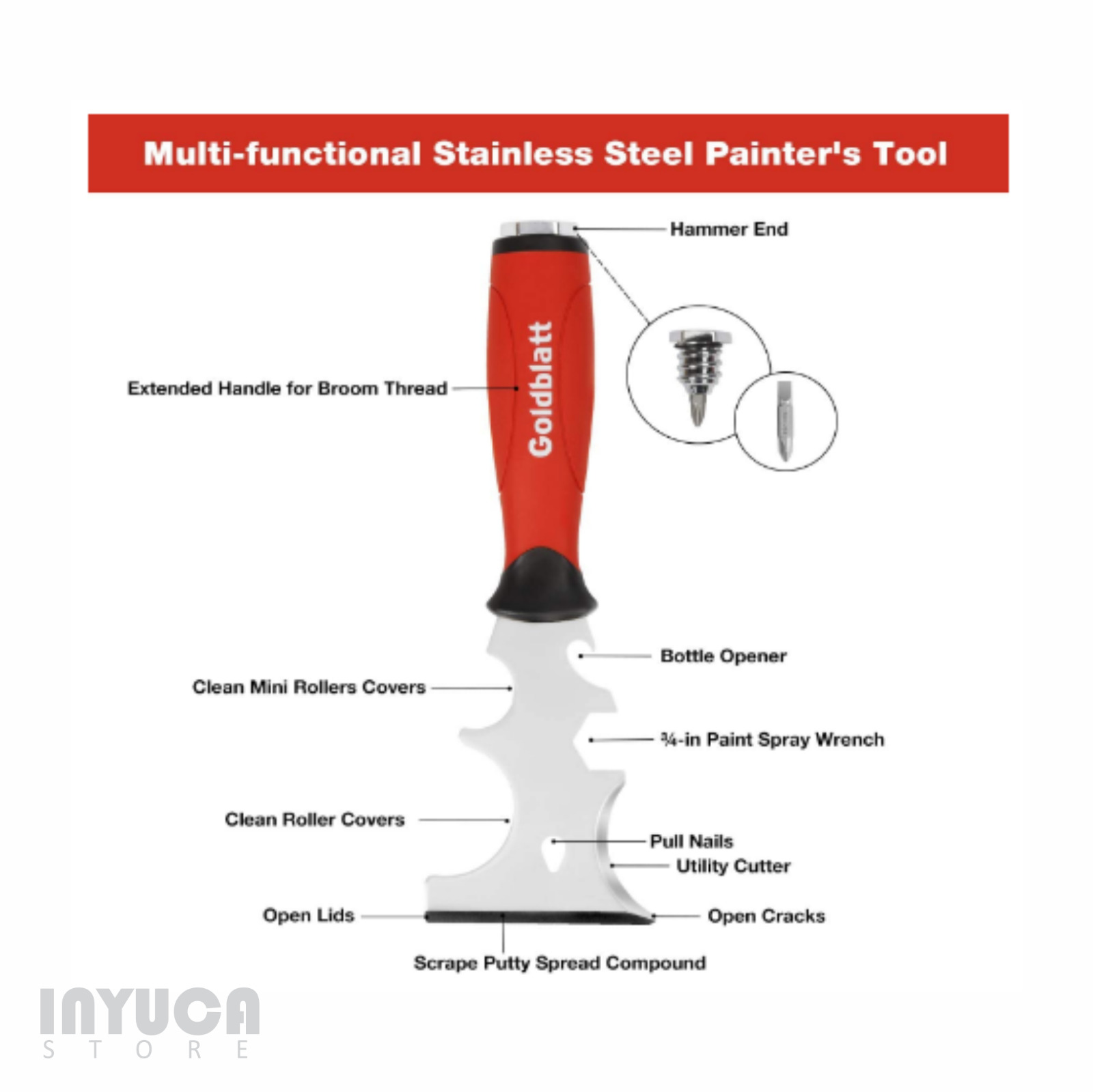 Drywall Hand Tool Kit Set Painter Tool Putty Joint Knife Mud Pan Stainless Steel - Fresh Stock Dated February 2026