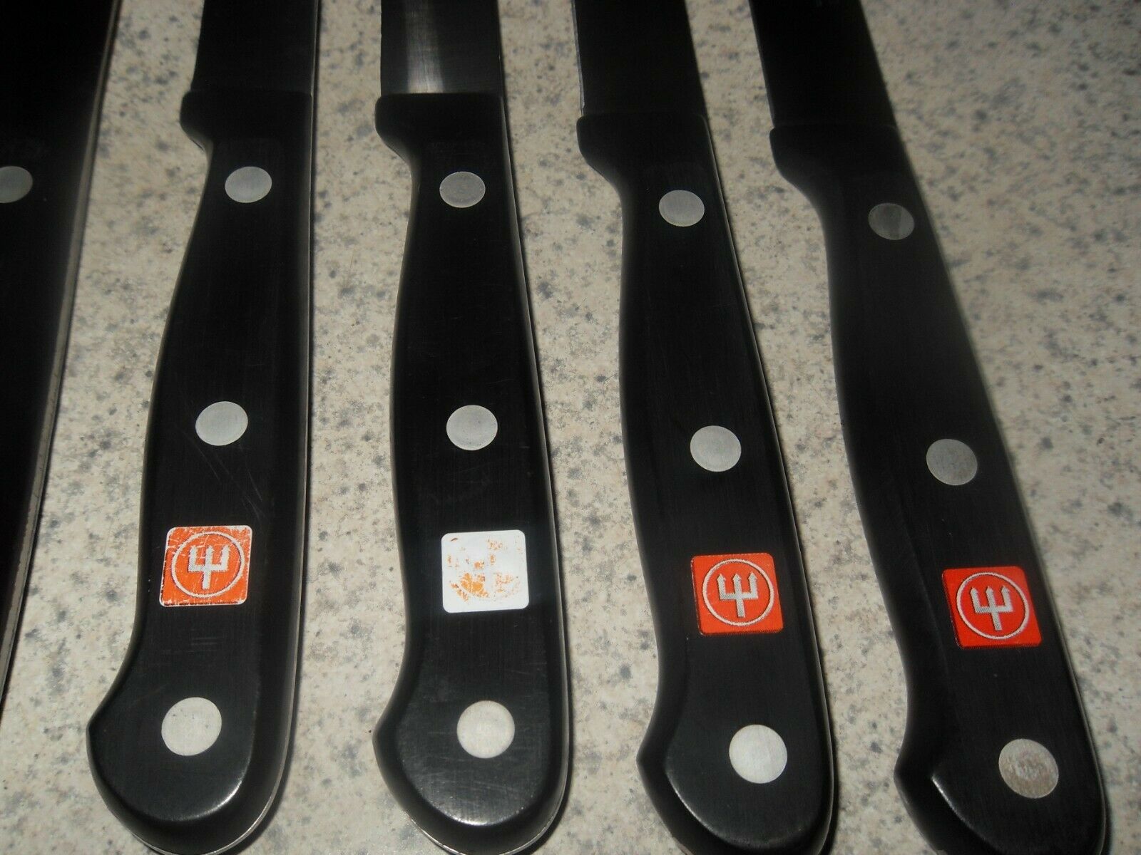 Wusthof Gourmet 8-Piece Stainless Steel Steak Knife Set with Block, German Made - Fresh Stock Dated December 2025